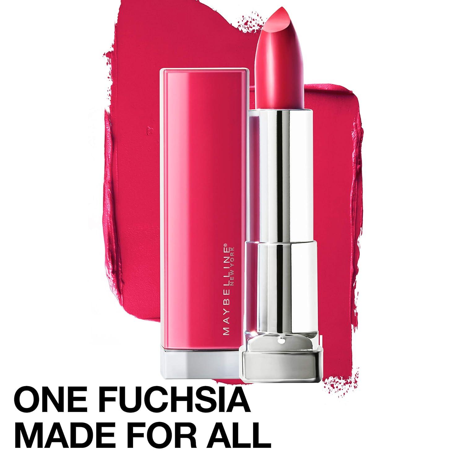 imageMaybelline Color Sensational Made for All Lipstick Crisp Lip Color ampamp Hydrating Formula Ruby For Me Red 1 Count379 FUCHSIA FOR ME