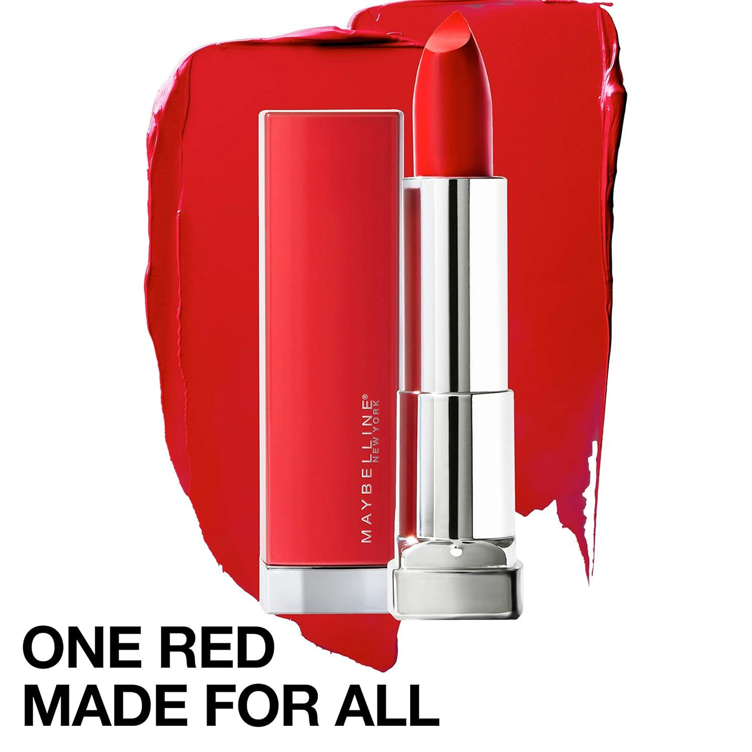 imageMaybelline Color Sensational Made for All Lipstick Crisp Lip Color ampamp Hydrating Formula Ruby For Me Red 1 Count382 RED FOR ME