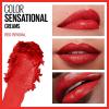 imageMaybelline Color Sensational Lipstick Lip Makeup Cream Finish Hydrating Lipstick Nude Lust Nude 1 Count645 RED REVIVAL
