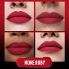 imageMaybelline Color Sensational Ultimatte Matte Lipstick NonDrying Intense Color Pigment More Taupe Rose Nude 1 Count199 MORE RUBY