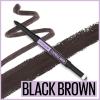 imageMaybelline Express Brow 2In1 Pencil and Powder Eyebrow Makeup Deep Brown 1 Count262 BLACK BROWN