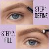 imageMaybelline Express Brow 2In1 Pencil and Powder Eyebrow Makeup Deep Brown 1 Count262 BLACK BROWN