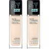 imageMaybelline Fit Me Matte  Poreless Liquid OilFree Foundation Makeup Cappuccino 1 Count Packaging May Vary110 PORCELAIN