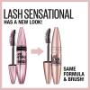imageMaybelline Lash Sensational Waterproof Mascara Lengthening and Volumizing for a Full Fan EffectVery Black 1 CountBROWNISH BLACK