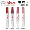 imageMaybelline Super Stay 24 2Step Liquid Lipstick Makeup Long Lasting Highly Pigmented Color with Moisturizing Balm Frozen Rose Mauve Pink 1 Count010 RELIABLE RASPBERRY