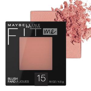 imageMaybelline Fit Me Blush Lightweight Smooth Blendable Longlasting AllDay Face Enhancing Makeup Color Peach 1 Count15 NUDE
