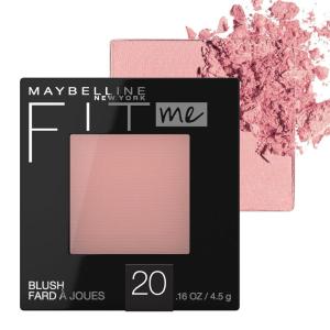 imageMaybelline Fit Me Blush Lightweight Smooth Blendable Longlasting AllDay Face Enhancing Makeup Color Peach 1 Count20 MAUVE