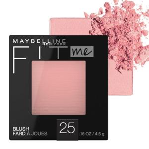 imageMaybelline Fit Me Blush Lightweight Smooth Blendable Longlasting AllDay Face Enhancing Makeup Color Peach 1 Count25 PINK