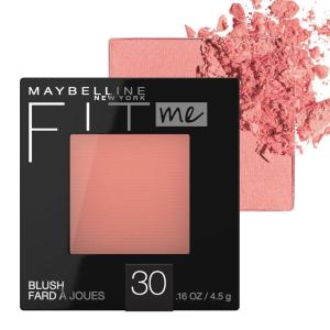 imageMaybelline Fit Me Blush Lightweight Smooth Blendable Longlasting AllDay Face Enhancing Makeup Color Peach 1 Count30 ROSE