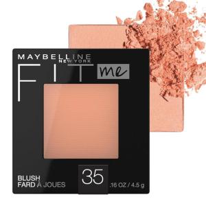 imageMaybelline Fit Me Blush Lightweight Smooth Blendable Longlasting AllDay Face Enhancing Makeup Color Peach 1 Count35 CORAL