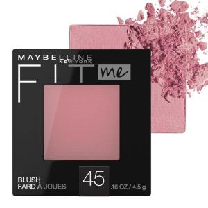 imageMaybelline Fit Me Blush Lightweight Smooth Blendable Longlasting AllDay Face Enhancing Makeup Color Peach 1 Count45 PLUM