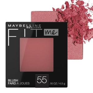 imageMaybelline Fit Me Blush Lightweight Smooth Blendable Longlasting AllDay Face Enhancing Makeup Color Peach 1 Count55 BERRY