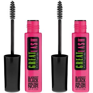 imageMaybelline Great Lash Washable Mascara Makeup Volumizing LashDoubling Formula That Conditions As It Thickens Very Black 1 CountBlackest Black