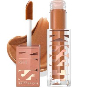 imageMaybelline Sunkisser MultiUse Liquid Blush and Bronzer Blendable Longwear Glowy Make Up Blazing Blush 1 CountElectric Bronze