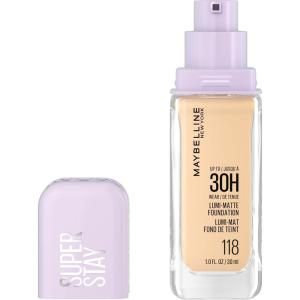 imageMaybelline Super Stay LumiMatte Foundation Lightweight and Buildable Full Coverage Foundation Makeup For Up To 30HR Wear 368 1 Count118  Warm