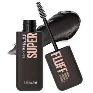 imageMaybelline Superfluff Volumizing Brow Mousse All Day Tinted Brow Gel For Soft Full Brows Medium Brown 1 CountBLACK