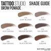 imageMaybelline TattooStudio Brow Pomade Long Lasting Buildable Eyebrow Makeup Ash Brown 1 Count376 MEDIUM BROWN