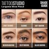 imageMaybelline TattooStudio Waterproof Eyebrow Pencil Sharpenable Longwear Long Lasting Pigmented Eyebrow Pencil for Defined Brows Blonde 1 Count255 SOFT BROWN