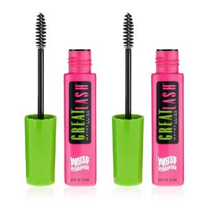 imageMaybelline Great Lash Waterproof Mascara Volumizing Lengthening and LashDoubling Formula for Thicker Lashes Very Black 1 CountVery Black