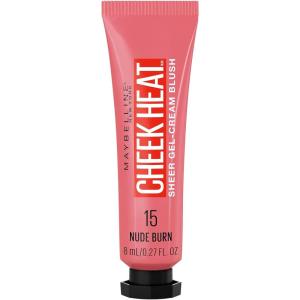 imageMaybelline Cheek Heat GelCream Blush Makeup lightweight Breathable Feel Sheer Flush Of Color NaturalLooking Dewy Finish OilFree Rose Flush 1 Count15 NUDE BURN