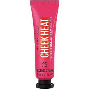 imageMaybelline Cheek Heat GelCream Blush Makeup lightweight Breathable Feel Sheer Flush Of Color NaturalLooking Dewy Finish OilFree Rose Flush 1 Count25 FUCHSIA SPARK