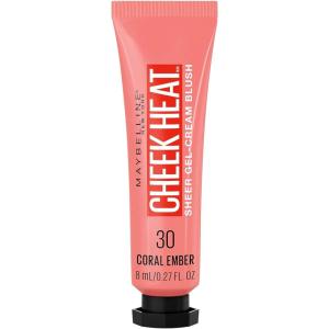 imageMaybelline Cheek Heat GelCream Blush Makeup lightweight Breathable Feel Sheer Flush Of Color NaturalLooking Dewy Finish OilFree Rose Flush 1 Count30 CORAL EMBER