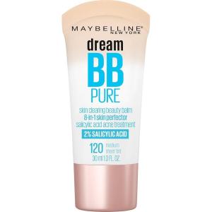 imageMaybelline Dream Pure Skin Clearing BB Cream 8in1 Skin Perfecting Beauty Balm With 2 Salicylic Acid Sheer Tint Coverage OilFree LightMedium 1 Count120 MEDIUM