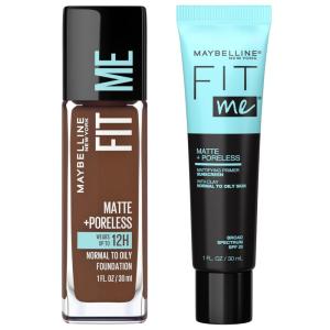 imageMaybelline Fit Me Matte  Poreless Liquid Foundation  Fit Me Mattifying Primer Makeup Bundle Includes 1 Foundation in Creamy Beige and 1 PrimerPRIMER  JAVA FOUNDATION BUNDLE