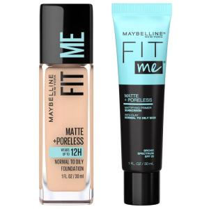 imageMaybelline Fit Me Matte  Poreless Liquid Foundation  Fit Me Mattifying Primer Makeup Bundle Includes 1 Foundation in Creamy Beige and 1 PrimerPRIMER  CREAMY BEIGE FOUNDATION BUNDLE