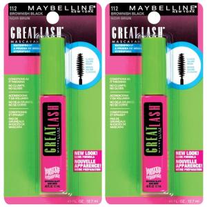 imageMaybelline Great Lash Washable Mascara Makeup Volumizing LashDoubling Formula That Conditions As It Thickens Very Black 1 CountWaterproof Brownish Black