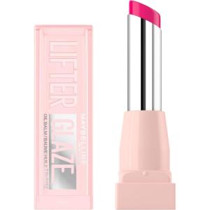 imageMaybelline Lifter Glaze Oil Balm with Hyaluronic Acid and Hydrating Oil Blend Lip Balm with 24HRs of Smooth Moisturizing Shine Rose Bite Sheer Hot PinkRose Bite