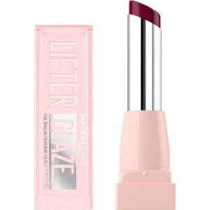 imageMaybelline Lifter Glaze Oil Balm with Hyaluronic Acid and Hydrating Oil Blend Lip Balm with 24HRs of Smooth Moisturizing Shine Rose Bite Sheer Hot PinkAcai Glaze