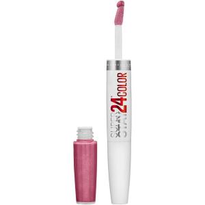 imageMaybelline Super Stay 24 2Step Liquid Lipstick Makeup Long Lasting Highly Pigmented Color with Moisturizing Balm Frozen Rose Mauve Pink 1 Count100 VERY CRANBERRY