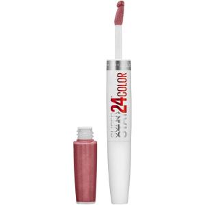 imageMaybelline Super Stay 24 2Step Liquid Lipstick Makeup Long Lasting Highly Pigmented Color with Moisturizing Balm Frozen Rose Mauve Pink 1 Count115 FOREVER CHESTNUT