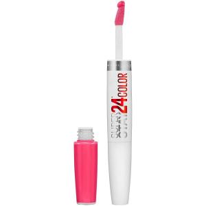 imageMaybelline Super Stay 24 2Step Liquid Lipstick Makeup Long Lasting Highly Pigmented Color with Moisturizing Balm Frozen Rose Mauve Pink 1 Count215 PINK GOES ON