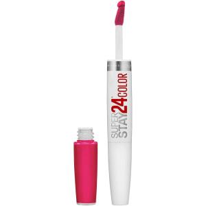 imageMaybelline Super Stay 24 2Step Liquid Lipstick Makeup Long Lasting Highly Pigmented Color with Moisturizing Balm Frozen Rose Mauve Pink 1 Count305 CRISP MAGENTA