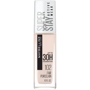 imageMaybelline Super Stay Full Coverage Liquid Foundation Active Wear Makeup Up to 30Hr Wear Transfer Sweat ampamp Water Resistant Matte Finish Warm Nude 1 Count102 FAIR PORCELAIN