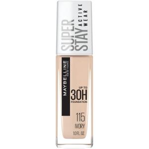 imageMaybelline Super Stay Full Coverage Liquid Foundation Active Wear Makeup Up to 30Hr Wear Transfer Sweat ampamp Water Resistant Matte Finish Warm Nude 1 Count115 IVORY