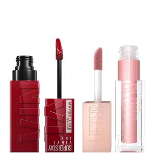imageMaybelline Super Stay Vinyl Ink Liquid Lipstick  Lifter Gloss Makeup Bundle Includes 1 Red Lipstick in Lippy and 1 Pink Lip Gloss in OpalLIPPY  OPAL BUNDLE