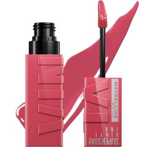 imageMaybelline Super Stay Vinyl Ink Longwear NoBudge Liquid Lipcolor Makeup Highly Pigmented Color and Instant Shine Coy Rose Mauve Nude Lipstick 014 fl oz 1 Count160 SULTRY