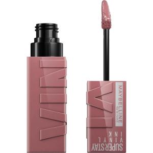 imageMaybelline Super Stay Vinyl Ink Longwear NoBudge Liquid Lipcolor Makeup Highly Pigmented Color and Instant Shine Coy Rose Mauve Nude Lipstick 014 fl oz 1 Count110 AWESTRUCK