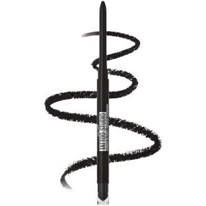 imageMaybelline Tattoo Studio Automatic Gel Pencil Waterproof Eyeliner Blendable Smudge Resistant Matte Eyeliner For Up To 36HR Wear Sleepless SapphirePitch Black Smokey Black