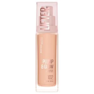 imageMaybelline Lifter Plump amp Glow Foundation Liquid Foundation with 2 Niacinamide  Hyaluronic Acid Plumping and Brightening Face Makeup 220 1 Count102 NEUTRAL