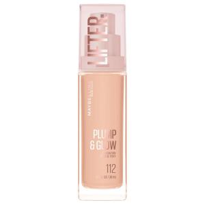 imageMaybelline Lifter Plump amp Glow Foundation Liquid Foundation with 2 Niacinamide  Hyaluronic Acid Plumping and Brightening Face Makeup 220 1 Count112 NEUTRAL