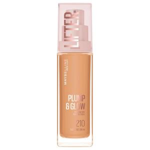 imageMaybelline Lifter Plump amp Glow Foundation Liquid Foundation with 2 Niacinamide  Hyaluronic Acid Plumping and Brightening Face Makeup 220 1 Count210 NEUTRAL