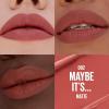 imageMAYBELLINE Serum Lipstick Hydrating Lip Makeup with 8HRs of Lip Plumping Moisture with Hyaluronic Acid  Oil Blend Hold The Door Midtone Mauve Matte002 MAYBE ITS
