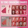imageMAYBELLINE Serum Lipstick Hydrating Lip Makeup with 8HRs of Lip Plumping Moisture with Hyaluronic Acid  Oil Blend Hold The Door Midtone Mauve Matte101 UPSTATE