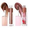 imageMaybelline Lifter Gloss and Lifter Plump Bundle Hydrating Pumping Lip Gloss in Shades Crystal and Cocoa Zing Pack of 2