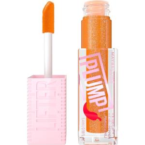 imageMAYBELLINE Lifter Gloss Lifter Plump Plumping Lip Gloss with Chili Pepper and 5 MaxiLip Blush Blaze Sheer Pale Pink 1 Count8 HOT HONEY
