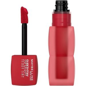 imageMAYBELLINE Super Stay Teddy Lip Tint Long Lasting Matte Lipstick for Up To 12HR Wear Endgame 1 CountTOMATO GIRL